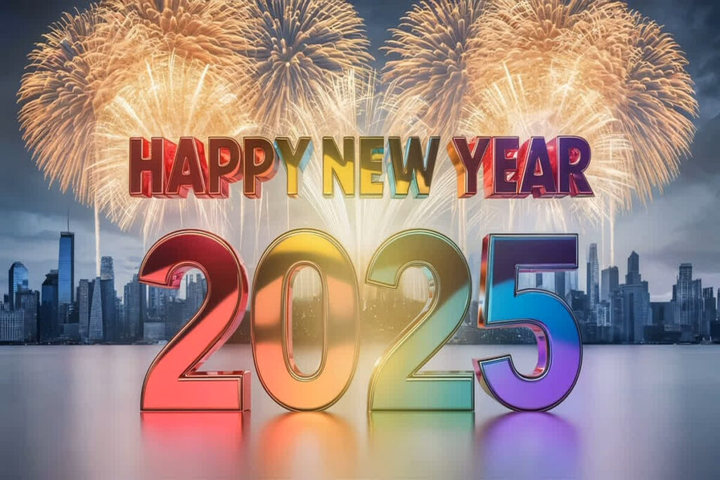 Happy New Year Wishes 2025। Image Credit: Pixabay