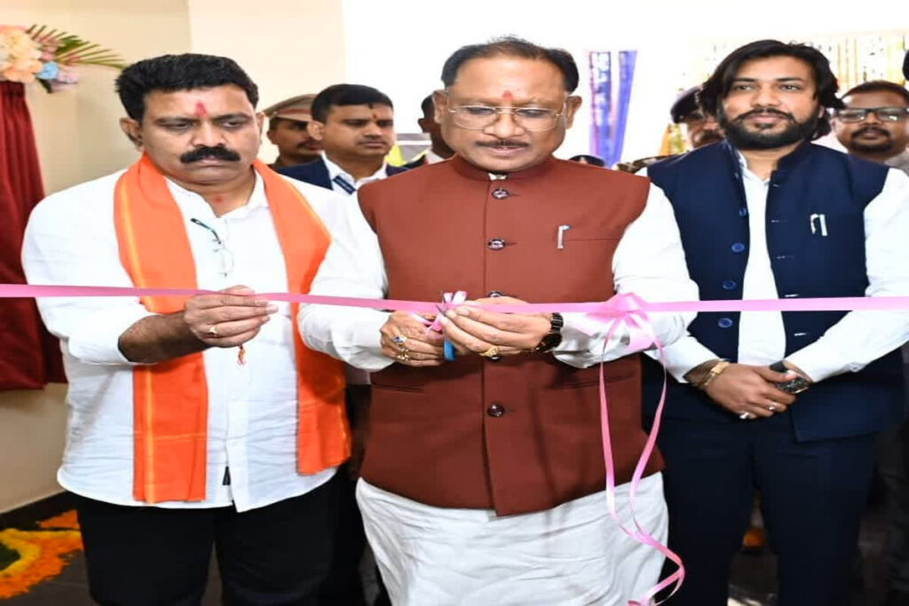 CM Sai inaugurated Cyber ​​Bhawan. Image Credit : CG DPR