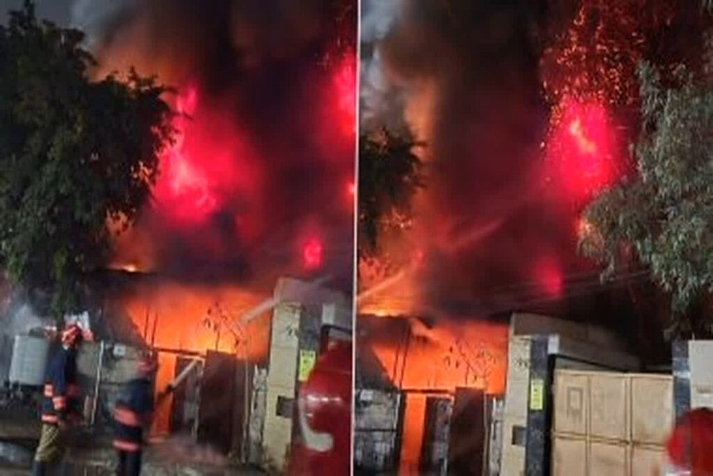 Delhi University Fire / Image Credit : ANI X Handle