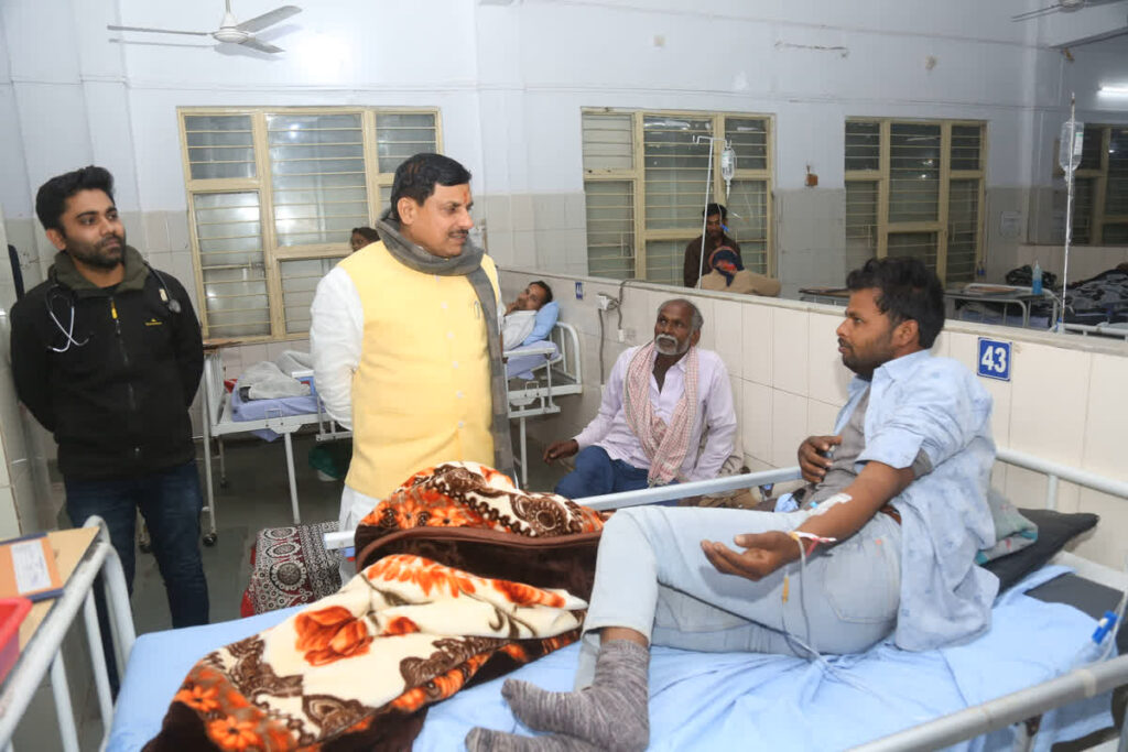 CM Dr. Yadav Inspected Cancer Hospital. Image Credit : MP DPR