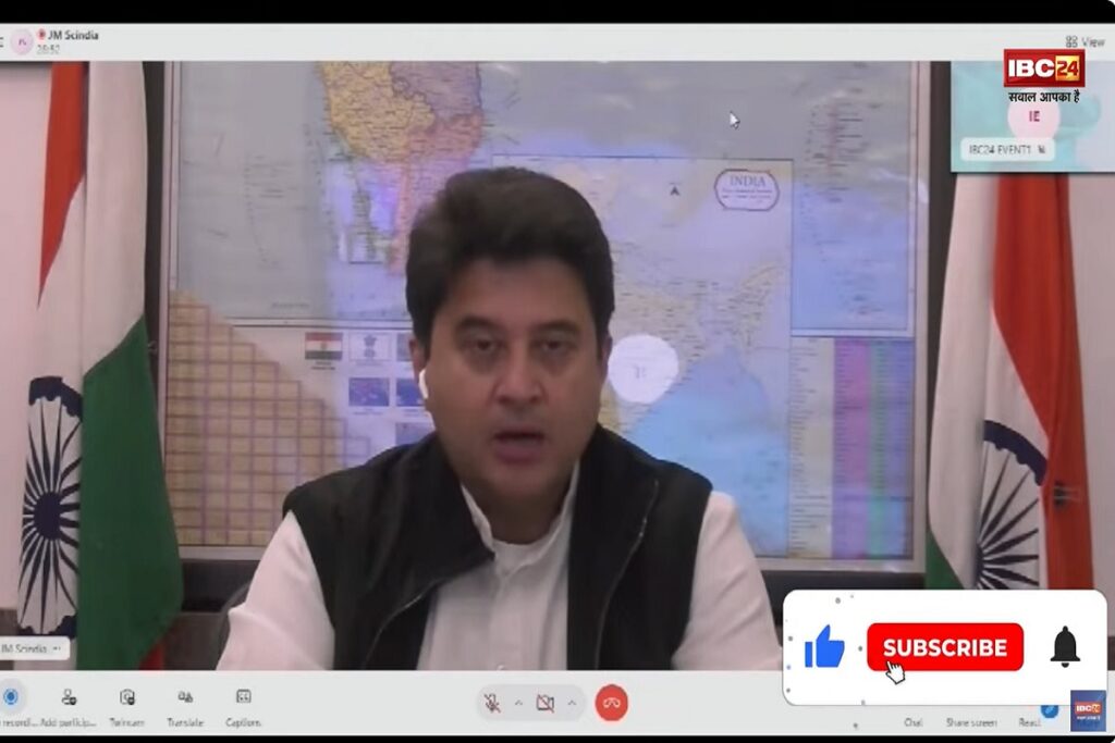 Union minister jyotiraditya scindia in IBC24 MIND SUMMIT