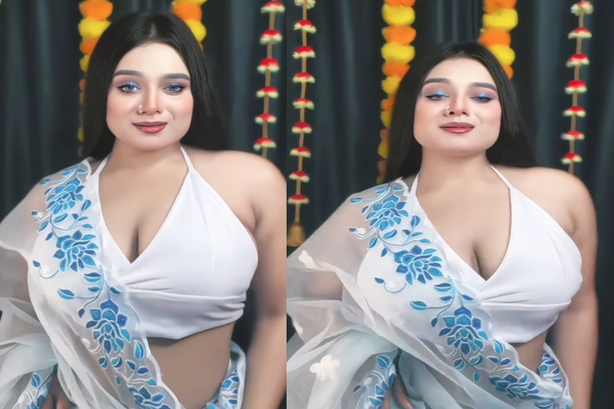 Bhojpuri Bhabhi Sexy Video : जालीदार साड़ी में भाभी ने मचाया गर्दा.. सेक्सी अदाएं देख आपको भी हो जाएगा प्यार, खूब वायरल हो रहा वीडियो