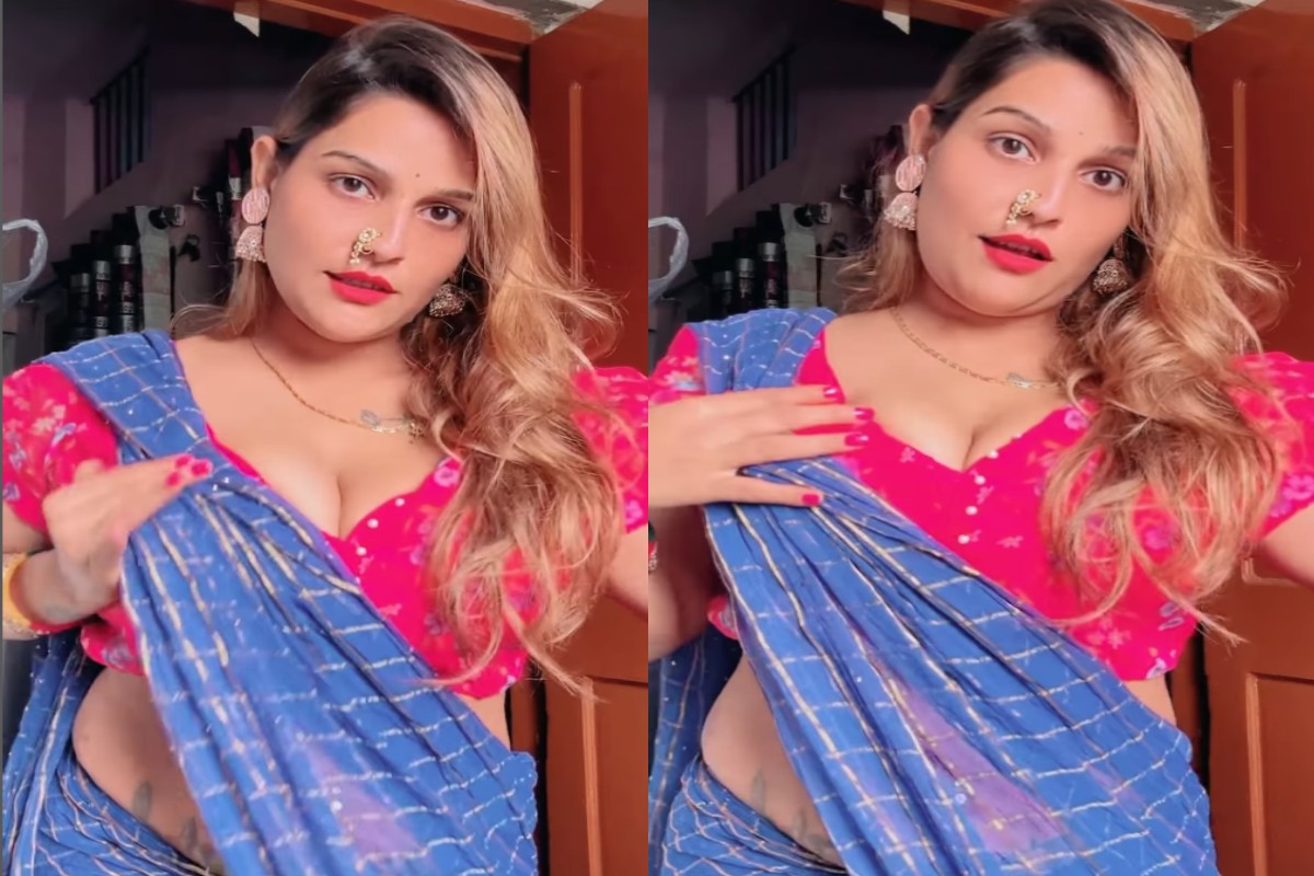 Bhabhi Sexy Video : देसी भाभी ने मचाया गर्दा.. कैमरे के सामने दिखाईं सेक्सी अदाएं, वीडियो देख लोगों के छूटे पसीने