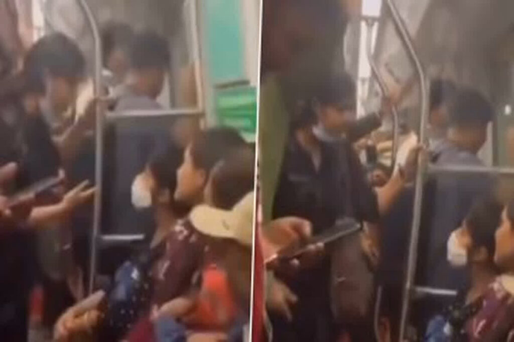 Delhi Metro Latest Viral Video / Image Credit : @snehamordani X Handle