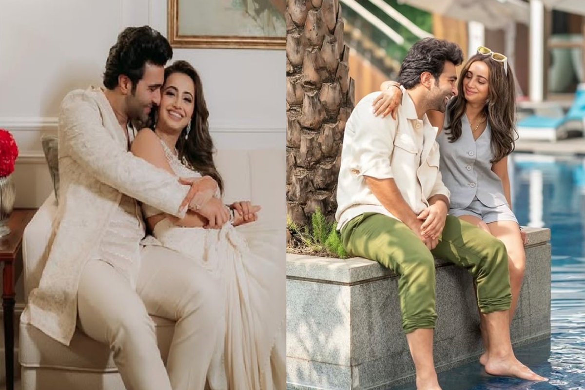 Aadar Jain Wedding Photos : आदर जैन ने गोवा में अलेखा आडवाणी से रचाई शादी, मेहमानों के सामने ही किया लिपलॉक, वायरल हो रही तस्वीरें