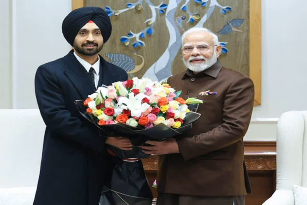 PM Modi Meets Diljit Dosanjh। Photo Credit: @ani_digital