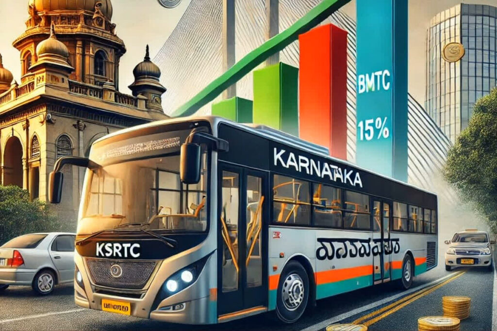 Bus fares increased by 15% in Karnataka