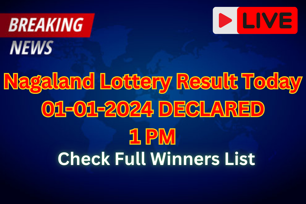 Lottery Result Today Nagaland 1 PM 01-01-2025: Wednesday DEAR INDUS To Be (OUT) Check Complete Winners List