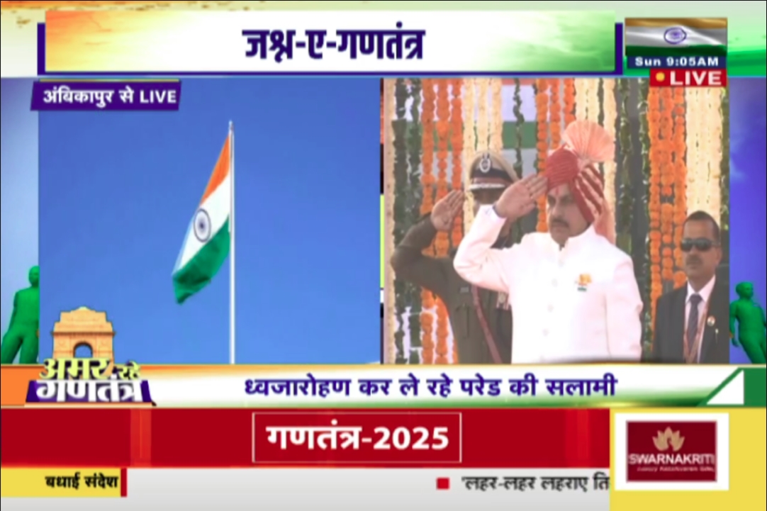 Republic Day 2025 in MP : सीएम और राज्यपाल ने किया ध्वजारोहण.. प्रदेशवासियों को दी गणतंत्र दिवस की शुभकामनाएं, जनता को किया संबोधित