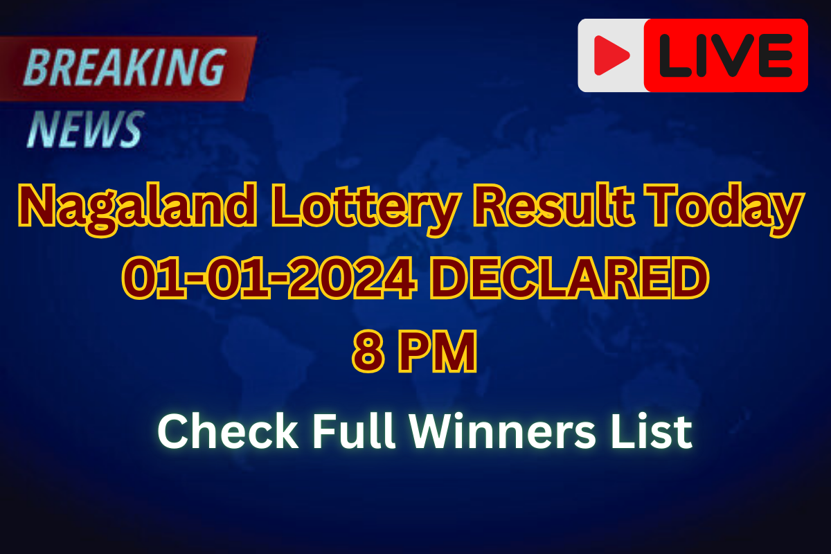 (OUT) Nagaland Lottery Result Today 01-01-2025: Wednesday 8 PM Lucky Draw Declared Check Winners List