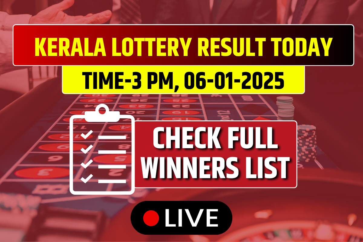 LIVE | Kerala Lottery Today Result 3 PM  WIN-WIN(W-803) 06-01-2025 DECLARED: 1st Prize Ticket No. (OUT) Check Full List