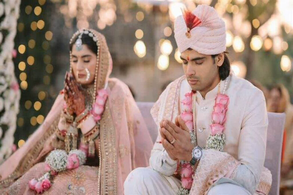 Neeraj Chopra Got Married। Image Credit: Neeraj Chopra X Handle