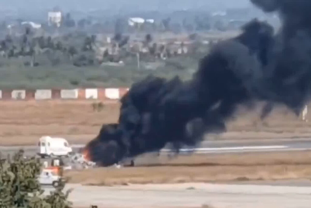 Porbandar Airport News Latest: पोरबंदर एयरपोर्ट पर दर्दनाक हादसा / Image Source: Screengrab