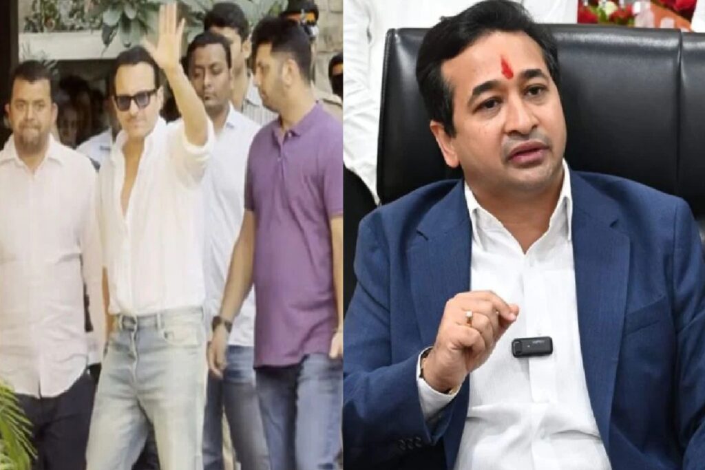 Nitesh Rane on Attack on Saif. Image Source- IBC24 Customize