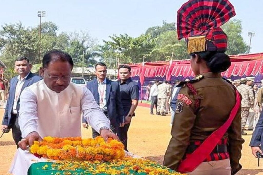 Chief Minister Vishnudeo Sai paid tribute