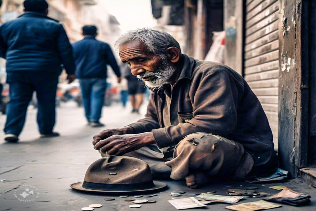 Begging Banned In Indore। Image Credit: Meta AI