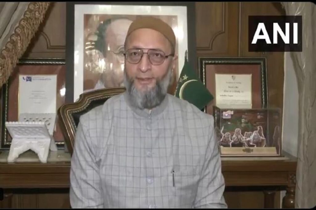 Owaisi on Modi, image source: ANI