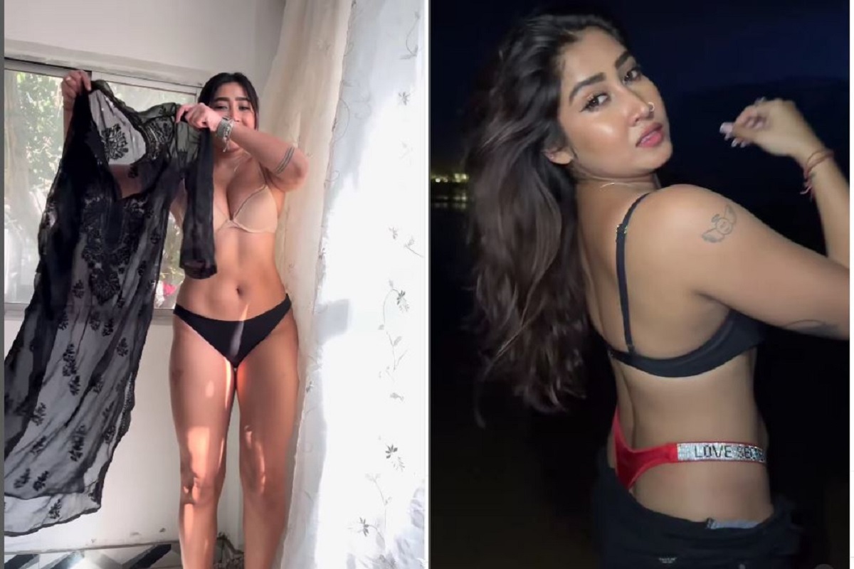 Sexy video: कैमरे के सामने ब्रा और पैन्टी में नजर आयी सोशल मीडिया इन्फ्लुएंसर, सेक्सी वीडियो देख गदगद हुए फैंस