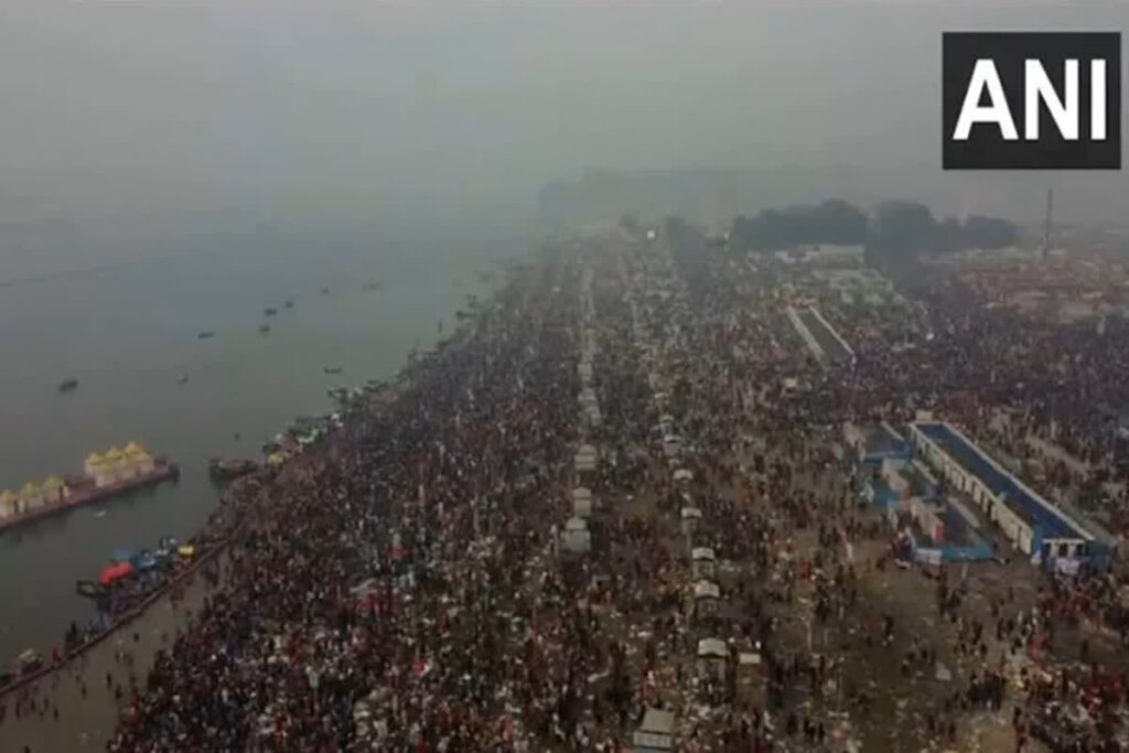 Mahakumbh 2025: How much crowd is there in Mahakumbh today?| Photo Credit: ANI