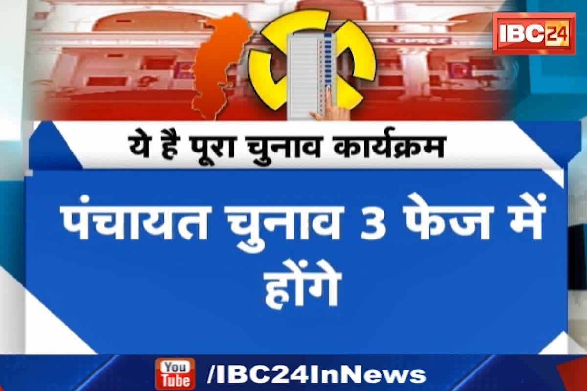 #SarkarOnIBC24: छत्तीसगढ़ में निकाय चुनाव के तारीखों का ऐलान, ये है पूरा चुनाव कार्यक्रम