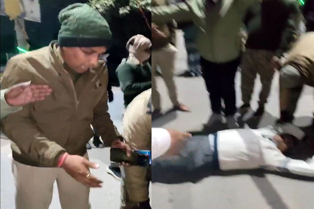 Viral video: भाजपा नेता का फुल ड्रामा! सड़क पर लेटकर शराबियों के खिलाफ कार्रवाई का विरोध