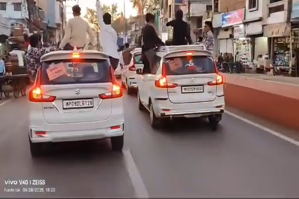 Ratlam Car Stunting: Image source-IBC24