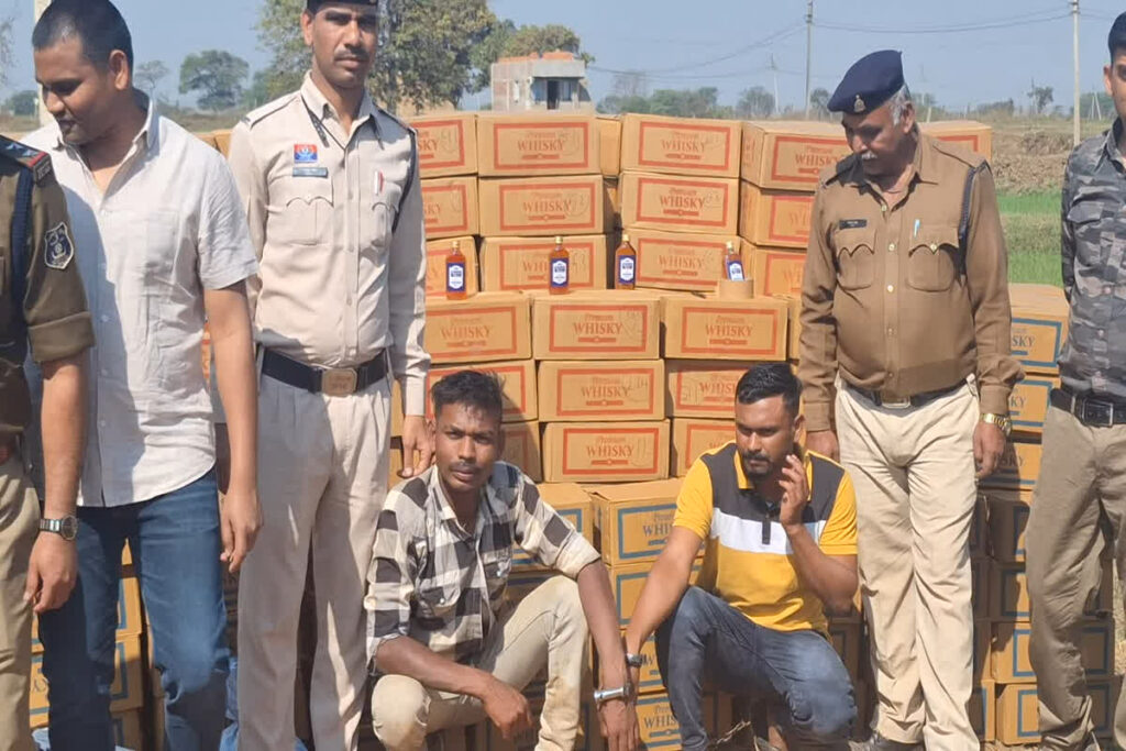 Illegal Liquor Seized/ Image Credit: IBC24