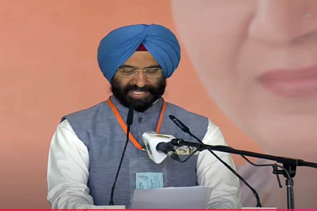 Manjinder Singh Sirsa. Image Source- BJP X Handle