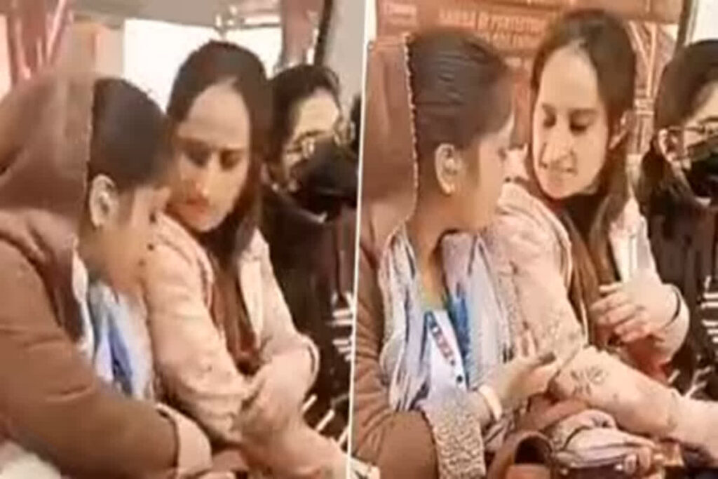 Delhi Metro Viral Video। Image Credit: MANOJ SHARMA LUCKNOW UP X Handle