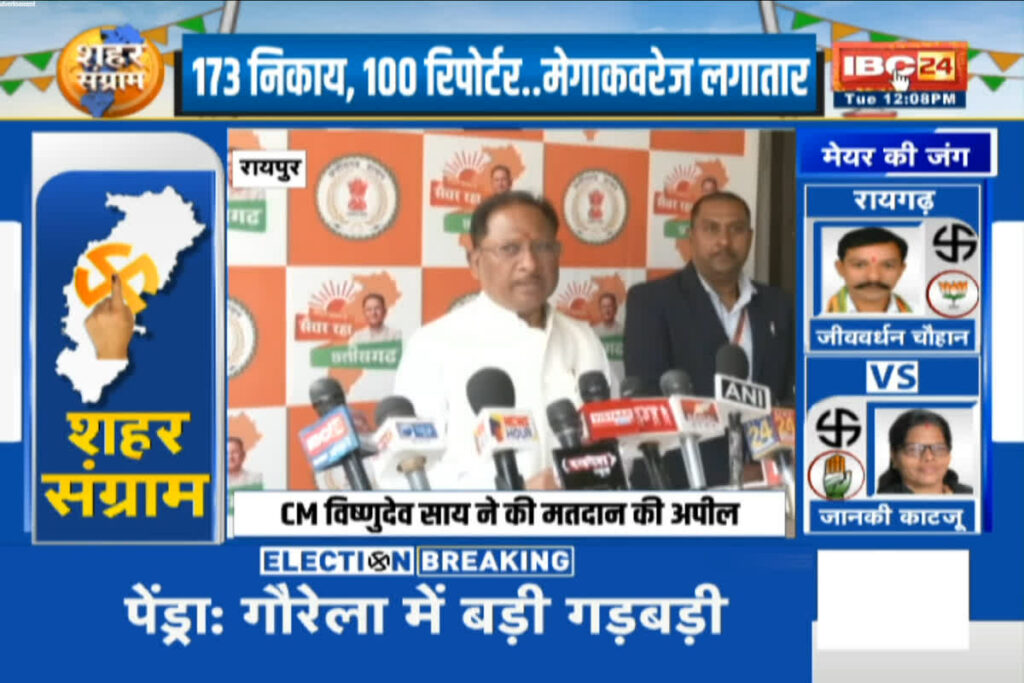 CG Nikay Chunav Voting 2025 LIVE: IBC24