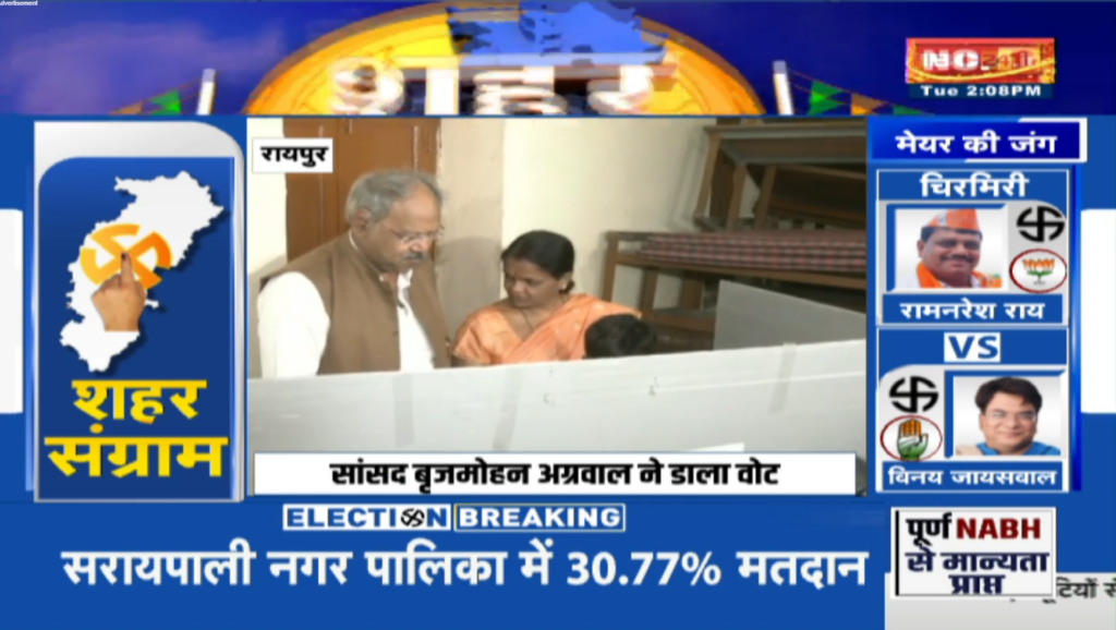 Raipur Nagar Nigam Election 2025: Image Source- IBC24