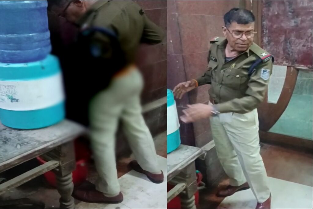 Sharabi Policeman Video Viral | Source : IBC24