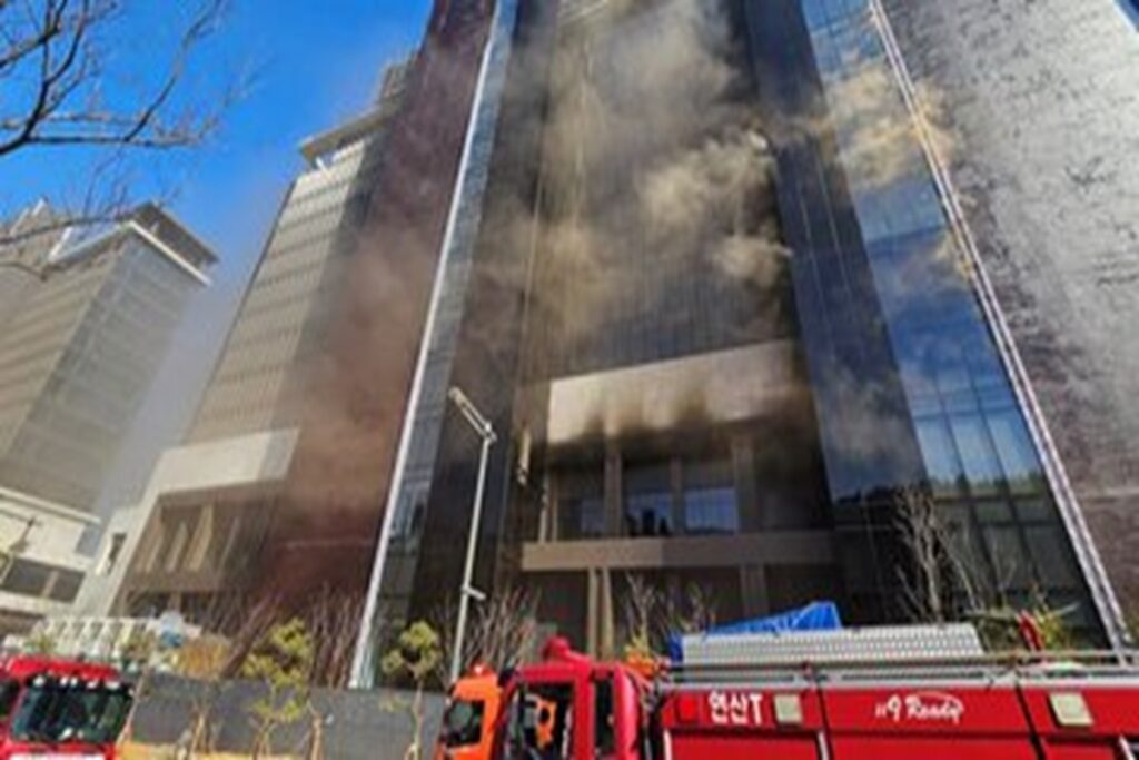 Fire in South Korea Hotel/ Image Credit: The Global Beacon X Handle