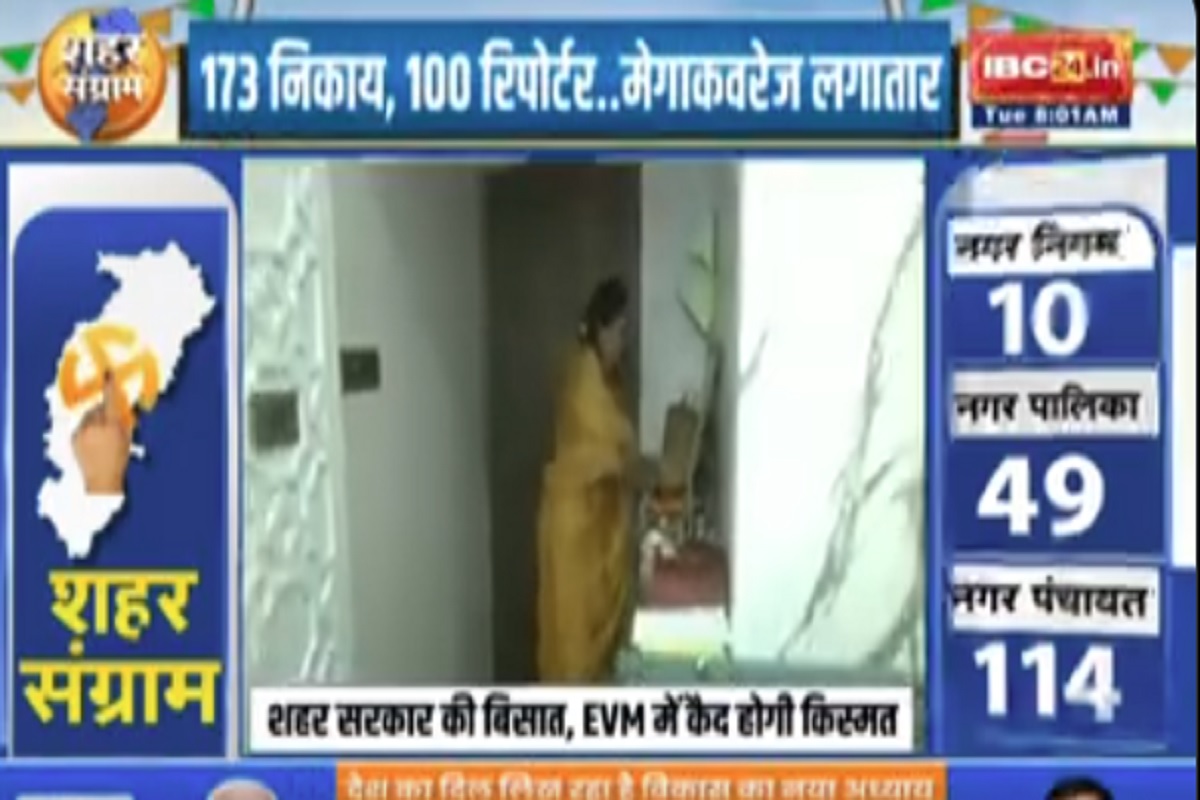 CG Nikay Chunav 2025: मतदान से पहले स्वर्गीय मां की तस्वीर देखकर भावुक हुई मीनल चौबे, माथा टेककर निकली वोटिंग के लिए