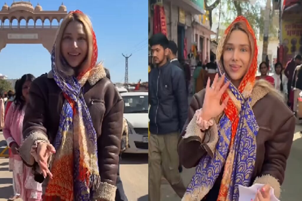 Russian Girl In Khatu Shyam/ Image Credit: koko_kkvv Instagram