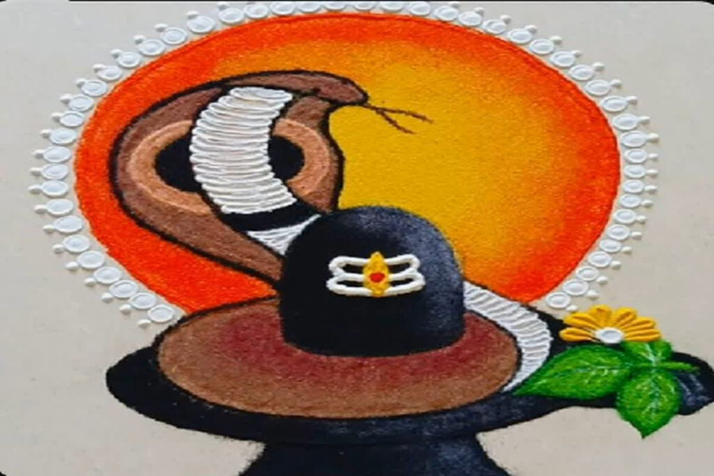 Mahashivratri Rangoli Design 2025/ Image Credit: Pinterest