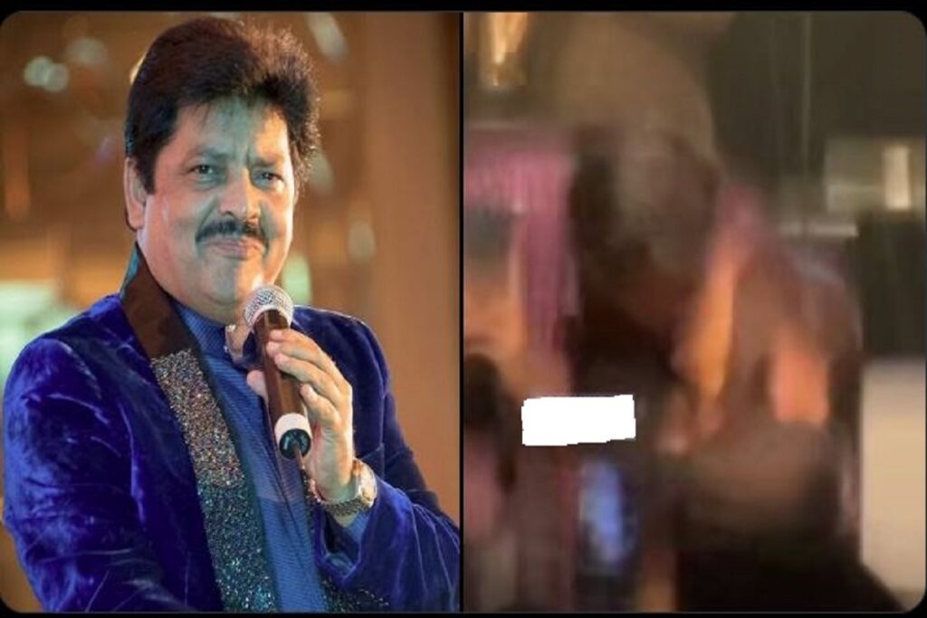 Udit Narayan female fan kissing video, image source: Jaiky Yadav X