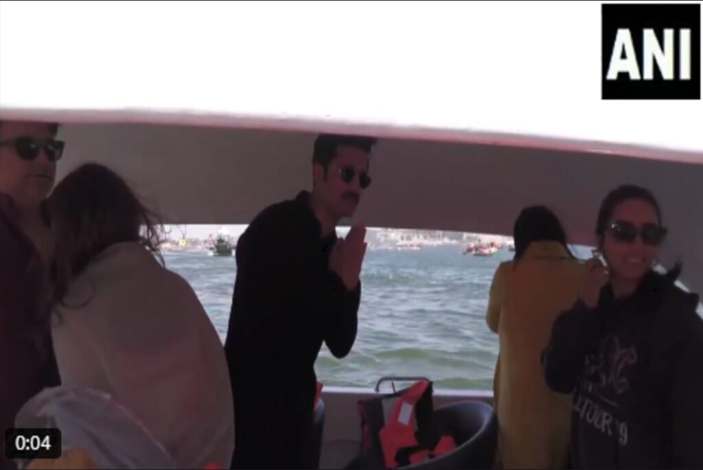 Vicky Kaushal in Mahakumbh | Source : ANI