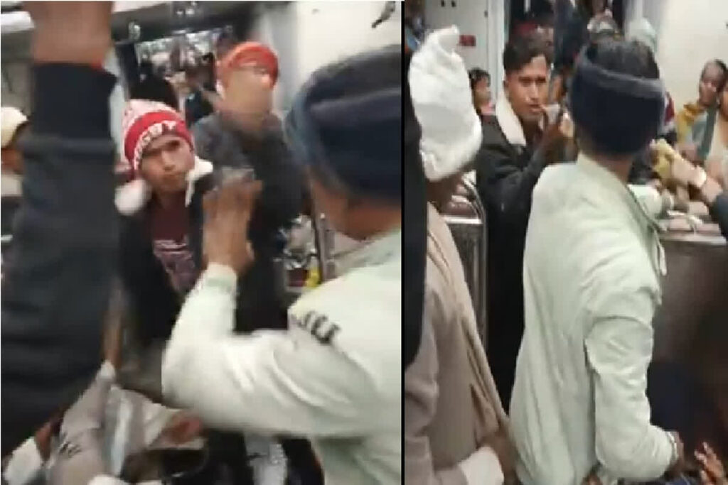 Train Me Marpit Ka Viral Video/ Image Credit: @Abhimanyu1305 X Handle