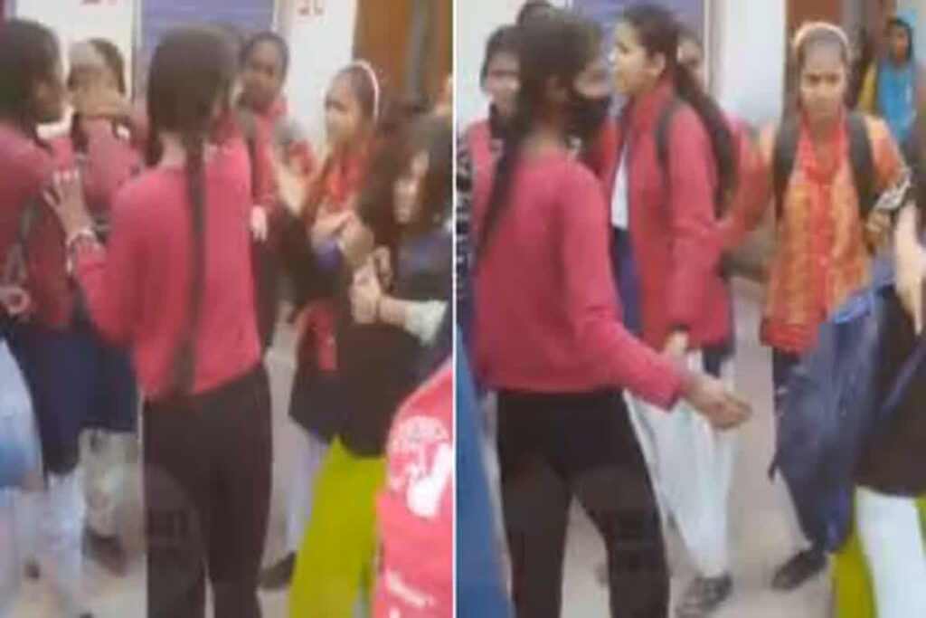 School Girl Fight Viral Video/ Image Credit : FirstBiharJharkhand X Handle