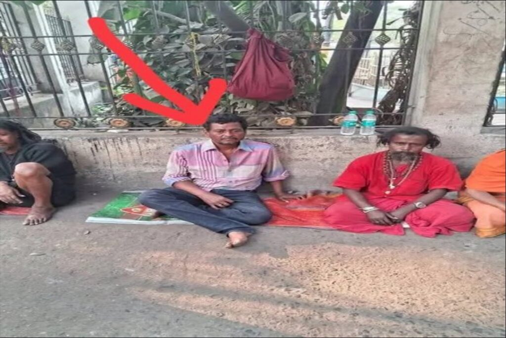 BJP leader begging Photo Viral | Source : pintu Adhikary X