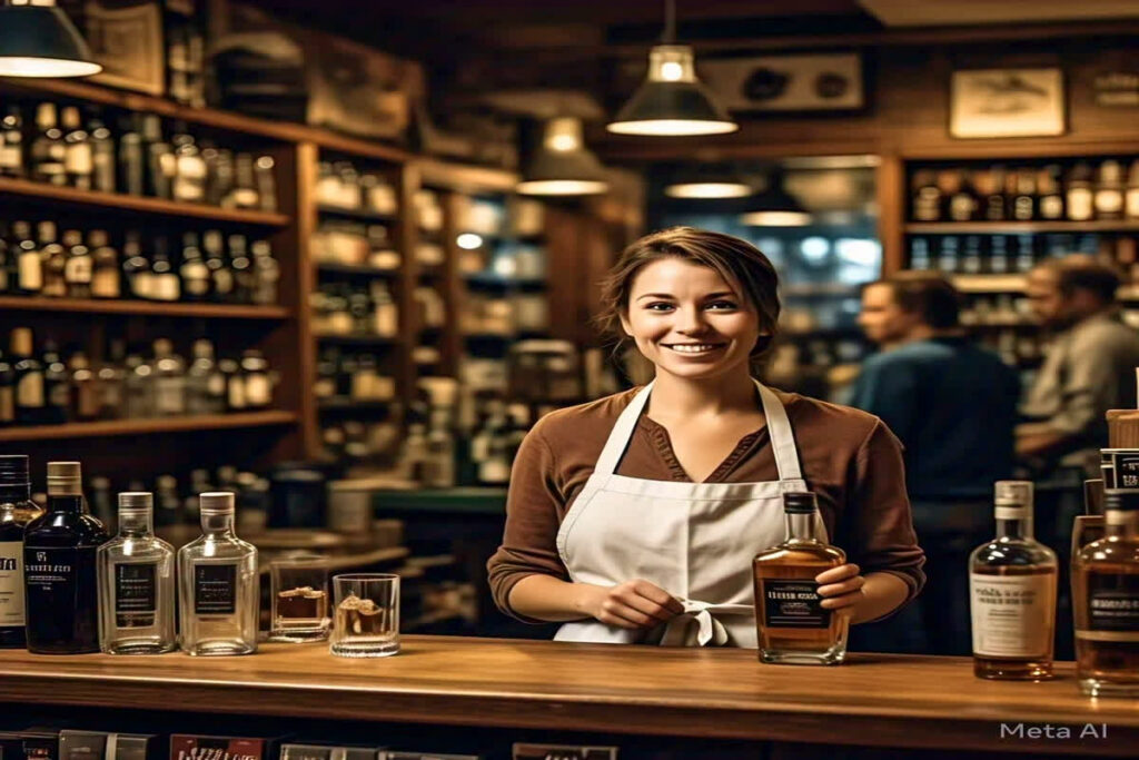 Women Will Sell Liquor/ Image Credit: Meta AI