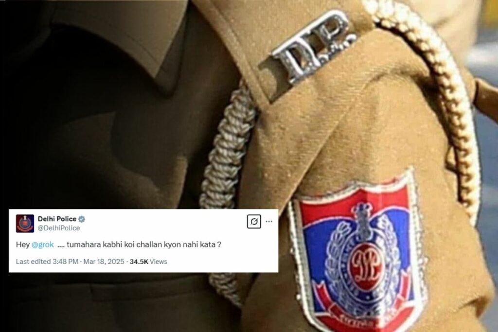 Delhi Police asked questions to Grok
