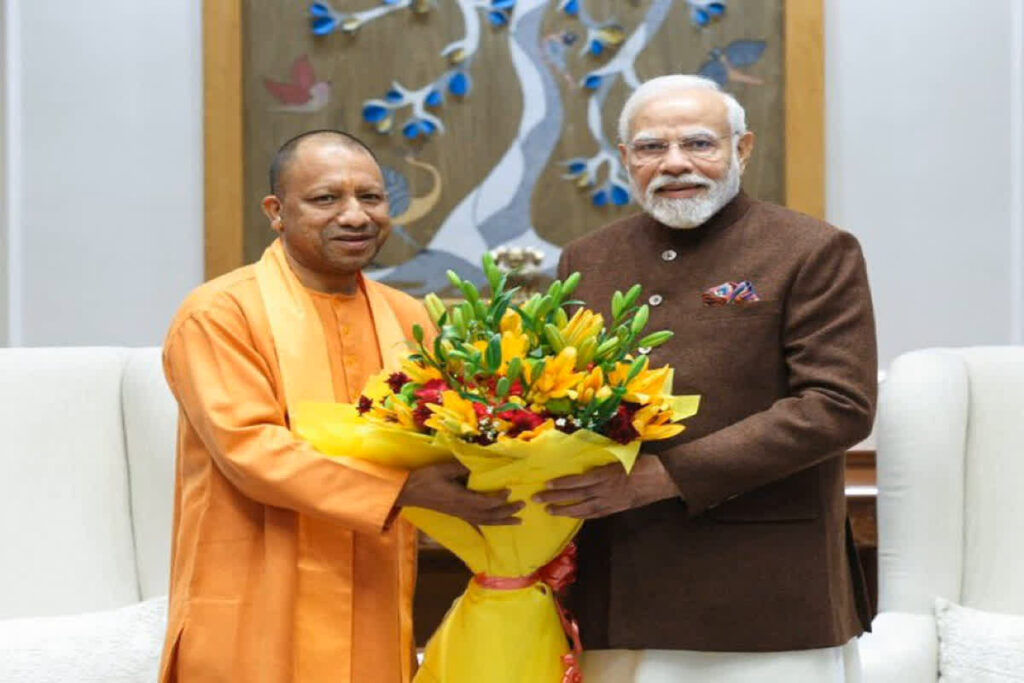 CM Yogi Meeting With PM Modi | Image Source | ANI