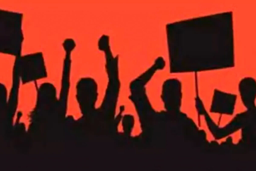 Outsourced Employees Protest | Source : File Photo