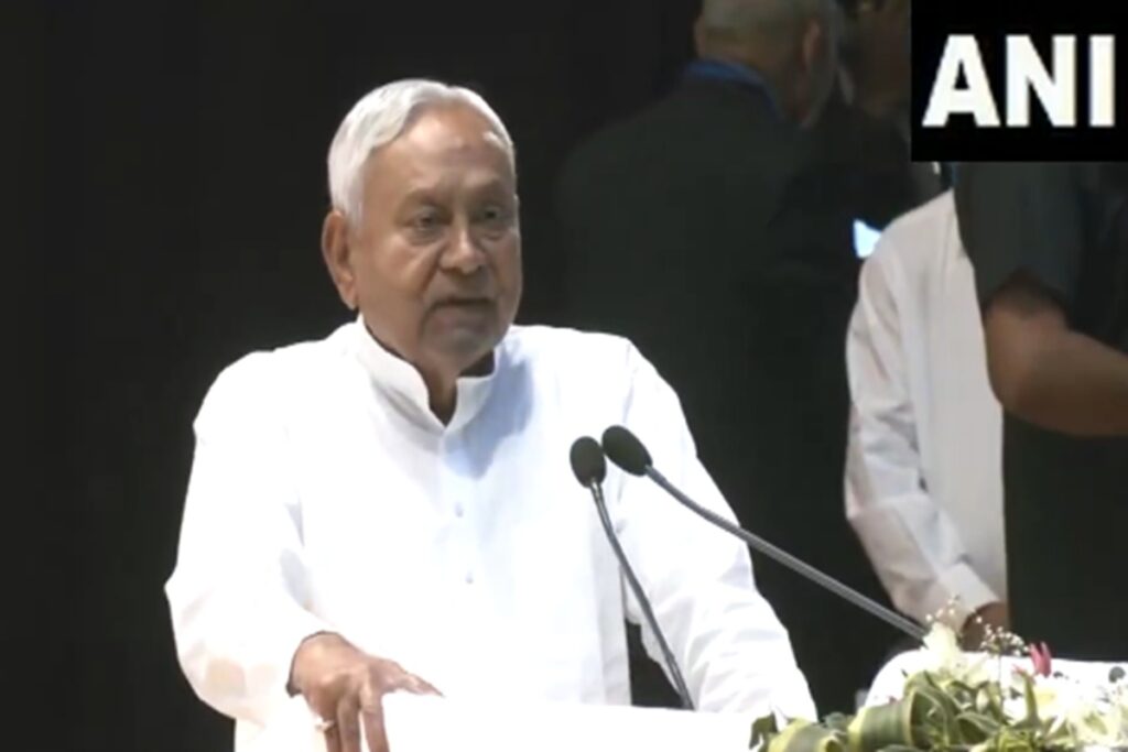 CM Nitish Kumar Statement/ Image Credit: ANI