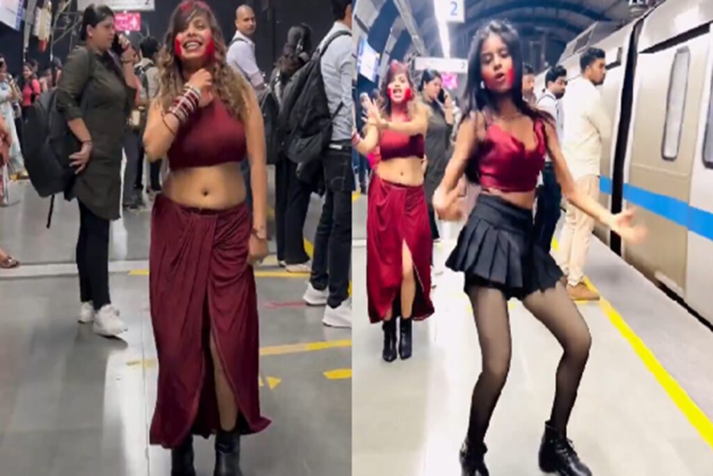 Delhi Metro Viral Video/ Image Credit: H̤🅰️ⱤVÉÈ X Handle