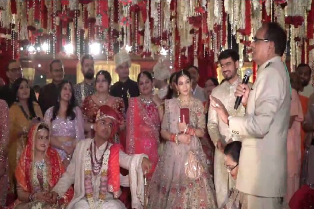 Karthikeya-Amanat Wedding | Source : Shivraj Singh Chouhan X