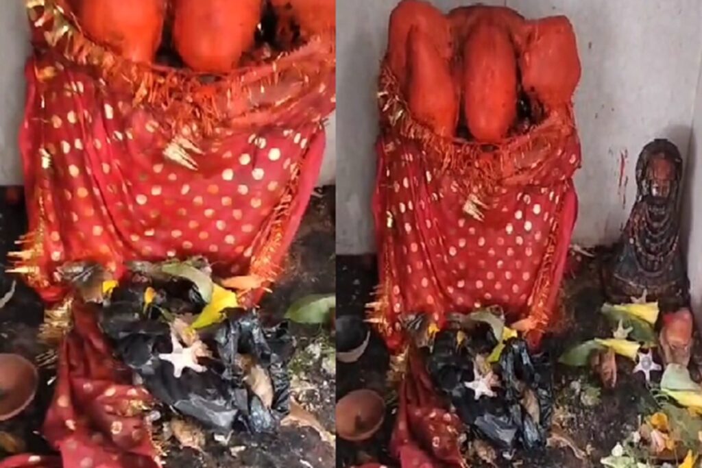 Meat Found In Temple/ Image Credit: IBC24