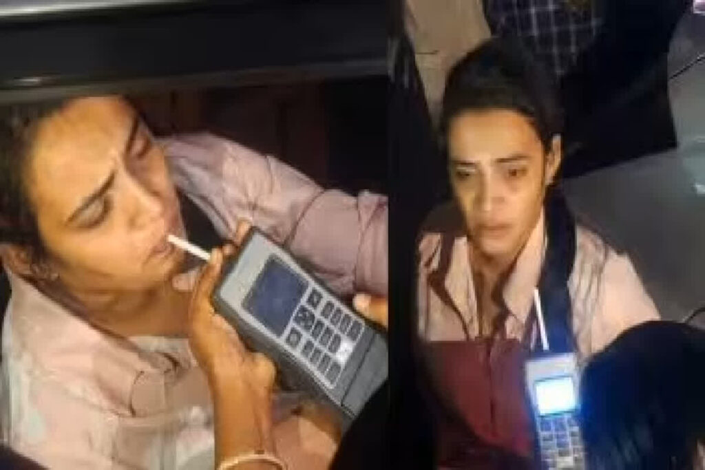 Drunk Girl Viral Video/ Image Credit: @Hyderabad_Mail X Handle